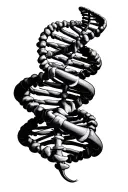 anatomy DNA biology tattoo design idea