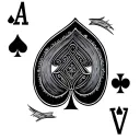 ace of spades card tattoo design idea