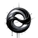 circle infinity  tattoo design idea
