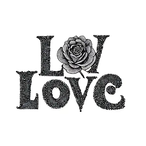 Love Fati tattoo design idea