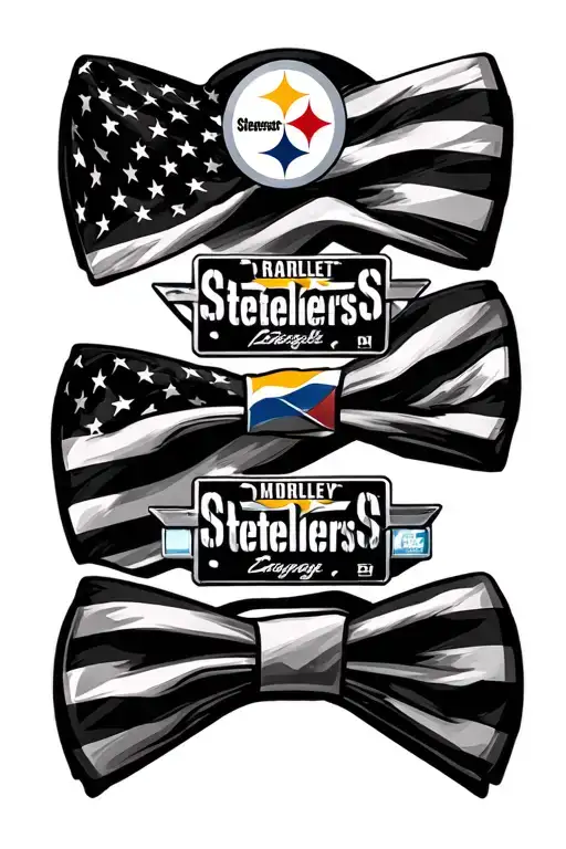 Chevrolet bowtie steelers rebel american flag 3 kids names in license plate honda racing tattoo design idea
