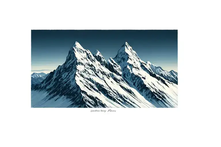swiss alps tattoo design idea