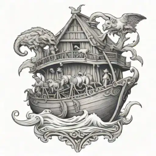 Noahs Ark tattoo design idea