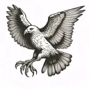 albatross bird that flying tattoo design idea