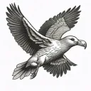 albatross bird that flying tattoo design idea