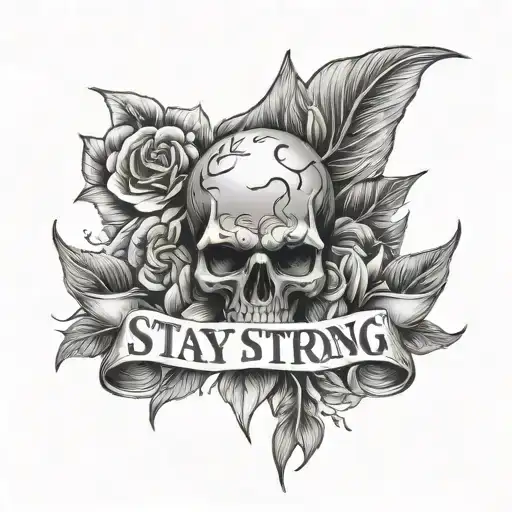 stay strong tattoo design idea