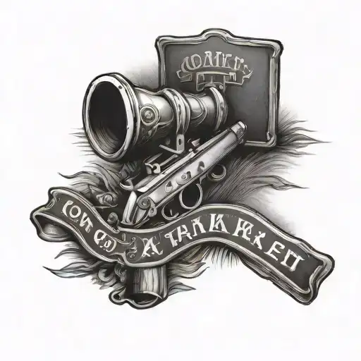 come and take it canon tattoo design idea