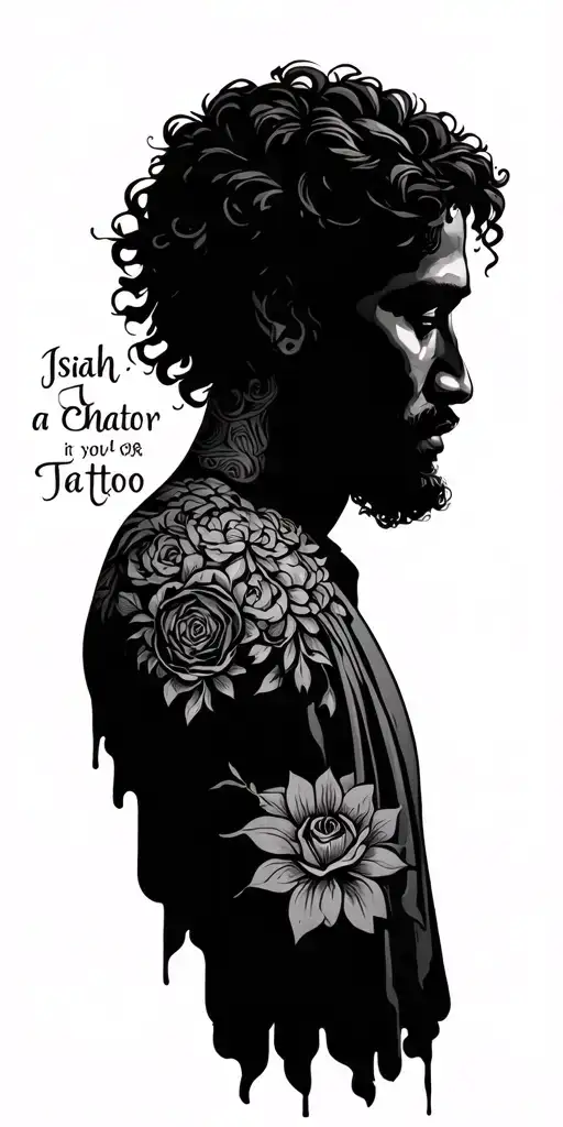 Isaiah 6:8 illustration tattoo design idea