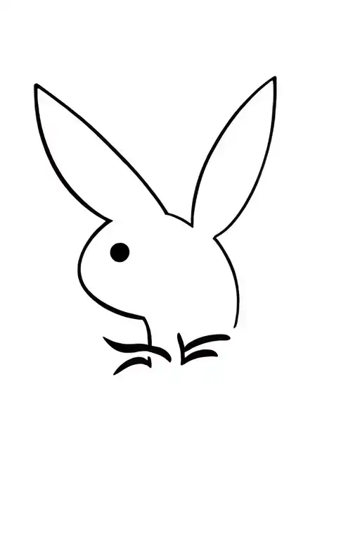 playboy bunny logo tattoo design idea