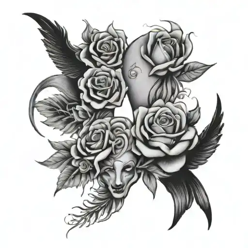 Together forever Forever together" tattoo design idea
