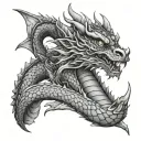 Search Dragon tattoo design idea