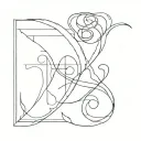 Intials AD 3/17/24 tattoo design idea