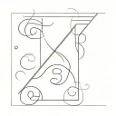 Intials AD 3/17/24 tattoo design idea