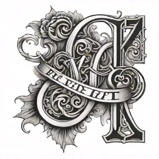 Ruth 1:17 with initials BW wrapped around  tattoo design idea