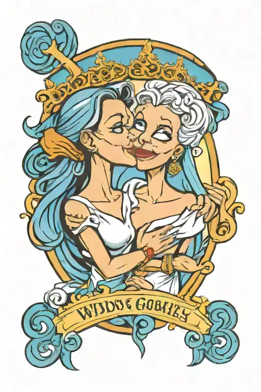 widows couple 7bywars a scripture from the bible tattoo design idea