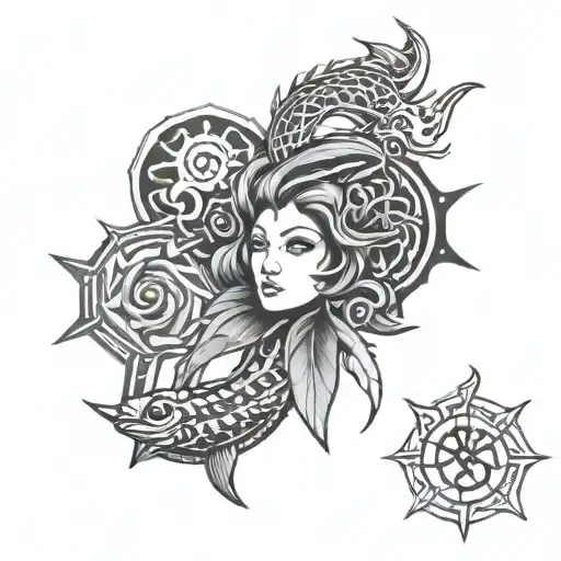 Leo,Scorpio,Pisces,virgo tattoo design idea
