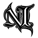 initial N J L Y letters forming tattoo design idea