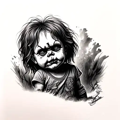 Chucky tattoo design idea
