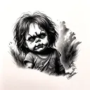Chucky tattoo design idea