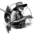 It should be a small tattoo that is in memory of my grandfather who passed away in cancer. He liked and fishing and to be tattoo design idea