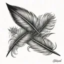 pecock feather with name on it kushal sunsine Gemini and date of birth 7 August 1991 tattoo design idea