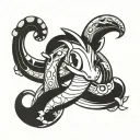 Dratini tattoo design idea