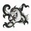 Dratini tattoo design idea