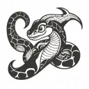 Dratini tattoo design idea