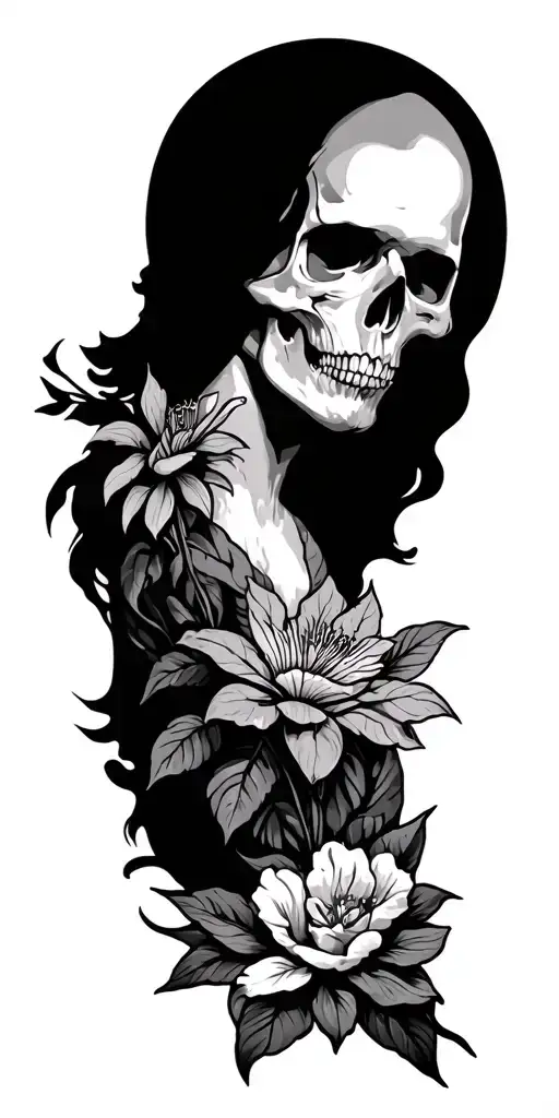 west coast theme sleeve like culture tattoo design idea