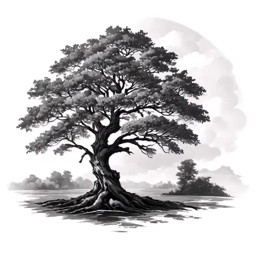 Mustard Tree tattoo design idea
