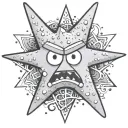 Patrick star tattoo design idea