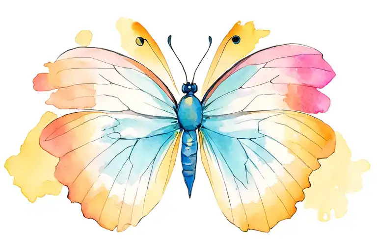 sisters butter fly tattoo design idea