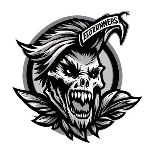 edgerunners logo tattoo design idea