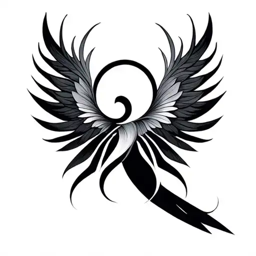 minimalist symbol tattoo representing : Transformation & Awakening, Creative Duality, Dreamlike, psychedelic tattoo design idea