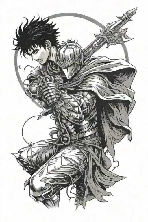 Berserk manga eclipse tattoo design idea