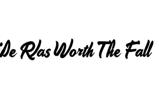 "The Ride Was Worth The Fall" tattoo design idea