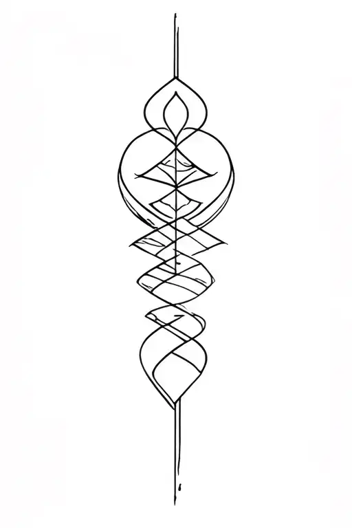 eternal life tattoo design idea