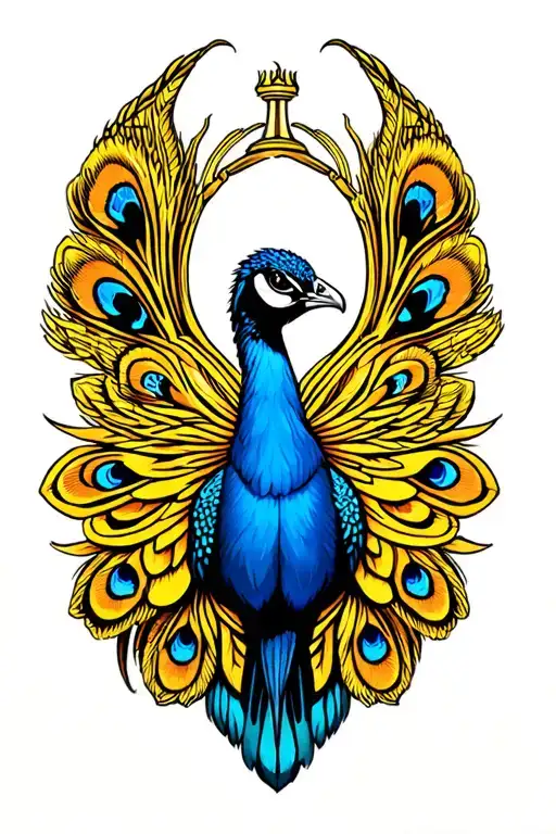 Leeds United Peacock tattoo design idea