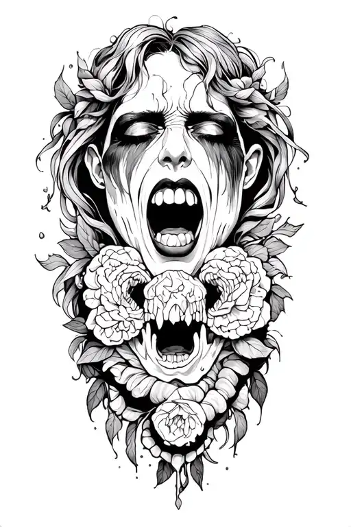 Gluttony tattoo design idea
