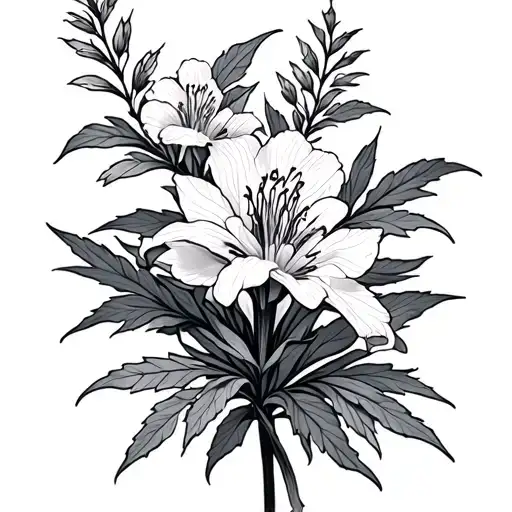Fireweed tattoo design idea
