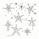 Pleiades Constellation tattoo design idea