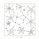 Pleiades Constellation tattoo design idea