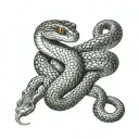 King cobra snake tattoo design idea