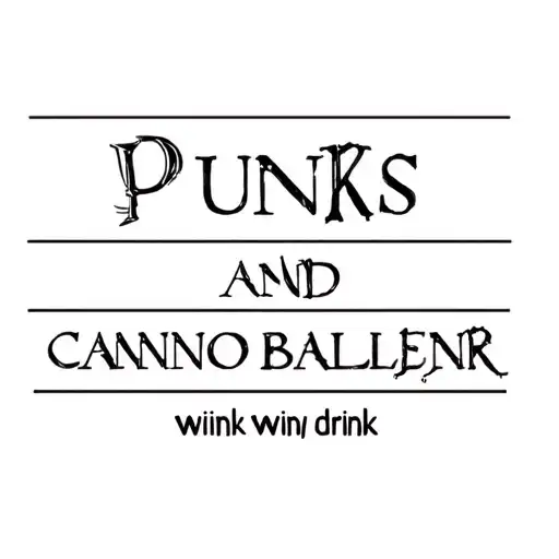 "punks and cannon ballers" wink wink wink drink tattoo design idea
