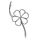 5 leaf clover tattoo design idea