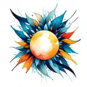 Sonne tattoo design idea