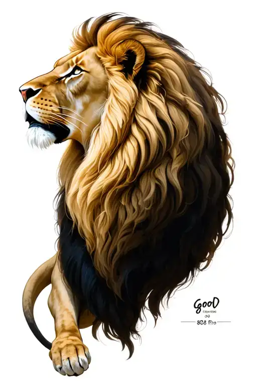 Good, 803, Muisic, Lion, Mark 9:23 tattoo design idea