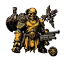Warhammer 40k universe tattoo design idea