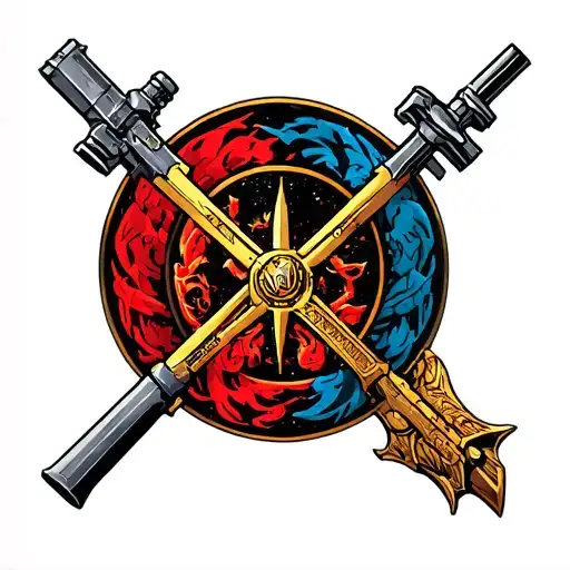 Warhammer 40k universe tattoo design idea
