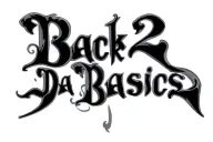 Wording "Back 2 Da Basics" in gothic letters tattoo design idea